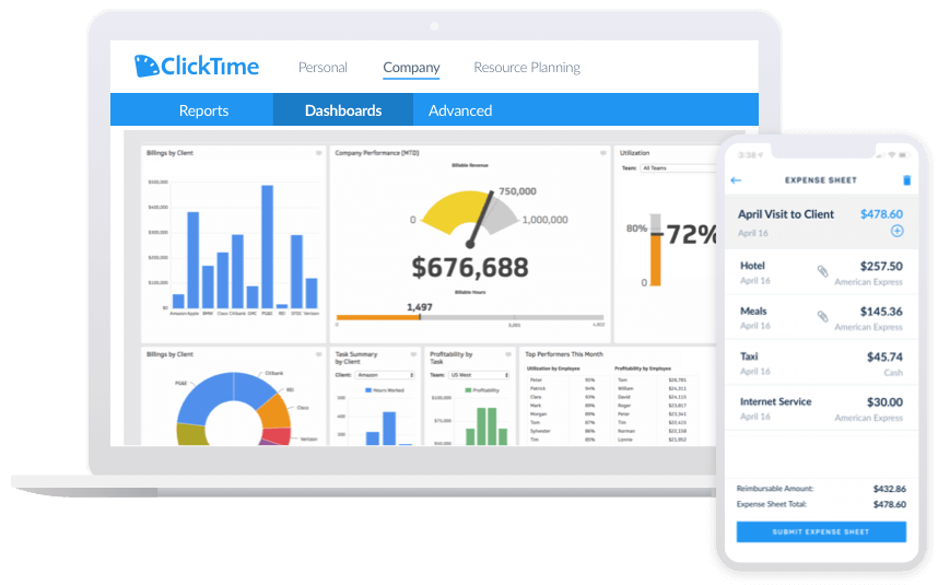 ClickTime - best timesheet app