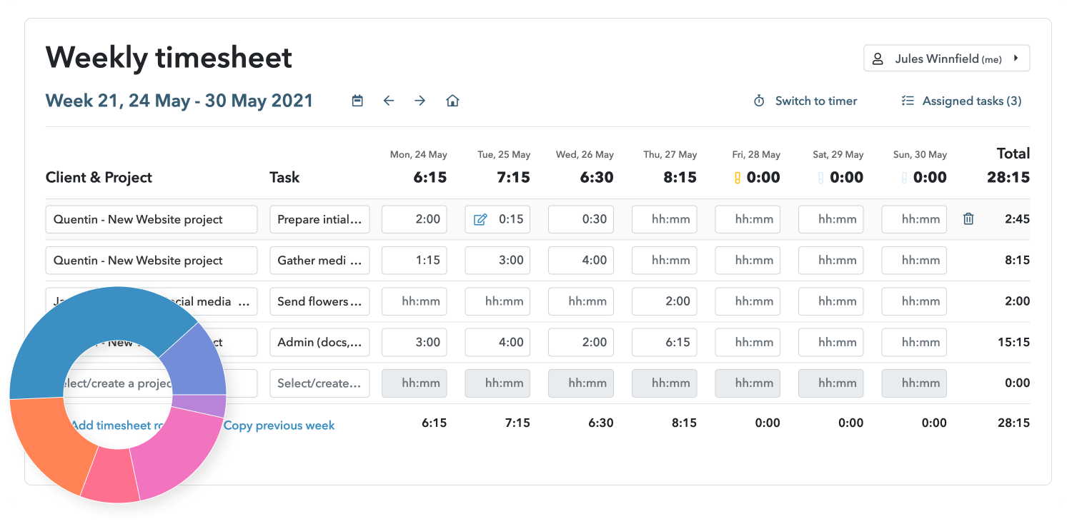 My Hours - best timesheet app